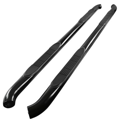 2005-2024 Nissan Frontier Crew Cab 3" Black S.Steel Side Step Nerf Bars