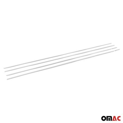 2022-2024 Volkswagen Golf MK8 Window Molding Trim Streamer Silver 6Pcs Stainless Steel