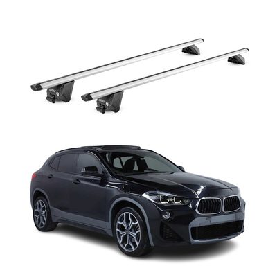 2018-2023 BMW X2 F39 Roof Rack Cross Bars Silver