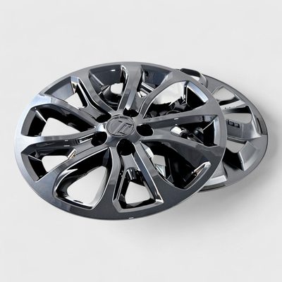 2018-2021 Chevrolet Equinox Wheel Cover Hubcaps Set Gloss Black 8Pcs ABS Plastic
