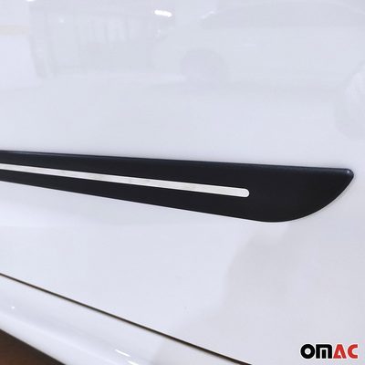 GMC Side Door Molding Trim Skirt Garnish Stainless Steel Silver 4 Pcs