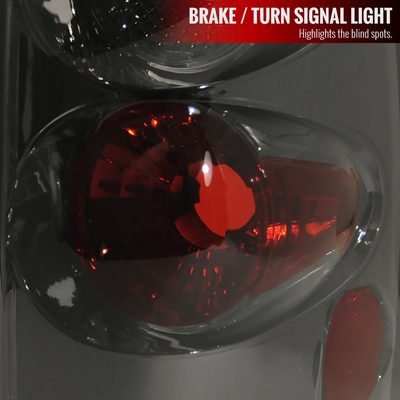 2004-2008 Ford F-150 Styleside Tail Lights Chrome Housing/Smoke Lens