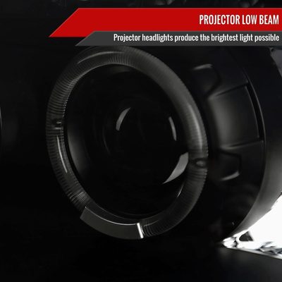2005-2007 Ford Escape Dual Halo Projector Headlights SMD LED Light Black/Smoke