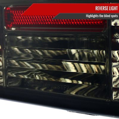 2001-2003 BMW E39 5 Series Sedan LED Tail Lights Chrome Housing/Smoke Lens