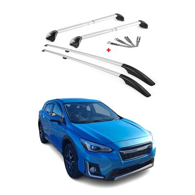 2013-2017 Subaru XV Crosstrek Roof Racks & Roof Rack Rails Silver