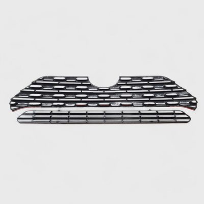 2019-2024 Toyota RAV4 Grille Overlay Gloss Black 2Pcs ABS Plastic