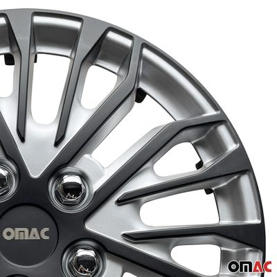 16" Wheel Covers for Ford Transit 150 250 350 2015-2025 Silver Matt Black 4x