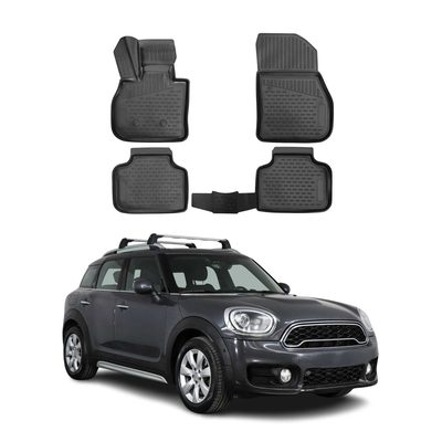 2017-2019 Mini Cooper Countryman F60 Floor Mats Liners Full Set All Weather Black