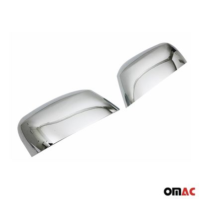2005-2012 Nissan Pathfinder Side Mirror Cover Caps Stainless Steel Silver 2 Pcs