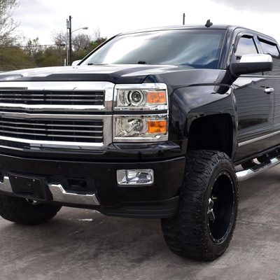2014-2015 Chevy Silverado 1500 Projector Headlights Chrome/Clear Lens