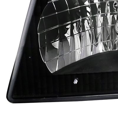 1992-2006 Ford Econoline E-Series Factory Headlights & Corner Lights Black
