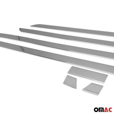 2016-2024 Mercedes Metris Short WB Side Door Molding Trim Skirt Garnish Stainless Steel