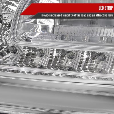 2005-2010 Chrysler 300 Base/LX/Touring Headlights LED Light&LED Signal Chrome