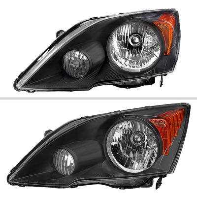2007-2011 Honda CR-V Factory Style Headlights Matte Black Housing/Clear Lens