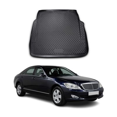 2007-2013 Mercedes S Class W221 Cargo Liner Trunk Mat All Weather Black