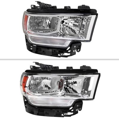 For Dodge RAM 2500 3500 2019-2024 Factory Style Crystal Headlight Passenger Side Only Chrome Housing Clear Lens
