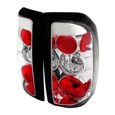 1997-2004 Dodge Dakota Tail Lights Chrome Housing/Clear Lens