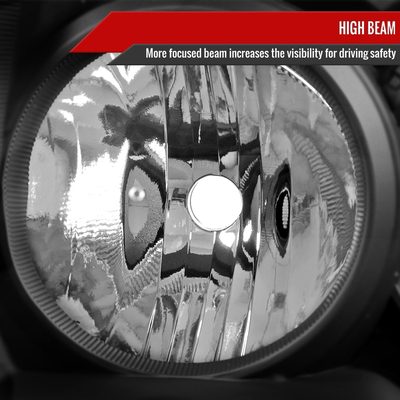 2006-2009 Toyota 4Runner SR5 Limited Projector Headlights Matt Black/Clear