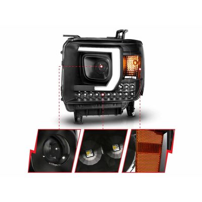 Fits 2014-2015 GMC Sierra 1500, 2015-2016 Sierra 2500/3500 (ANZ-111450)