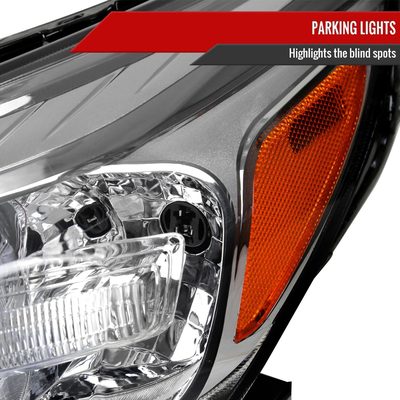 2013-2015 Chevy Malibu / Malibu Limited Projector Headlights Reflectors Chrome