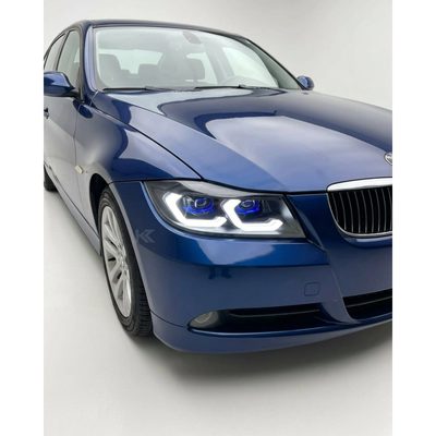 BMW 3 Series E90 LED Headlight Assembly with Dual-Color DRL 2005 - 2012