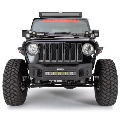 Bumper Delantero Rockline Stubby Winch Para Wrangler JL/JLU / Gladiator JT 18-26 (3 y 5 puertas.)