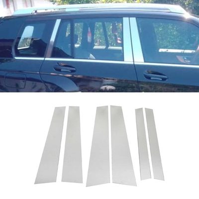 2009-2015 Mercedes GLK Class X204 Window B Pillar Posts Door Trim Stainless Steel 6x