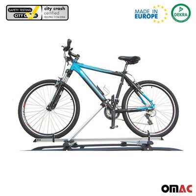 2Pcs Pro Bike Carrier Roof Mount Aluminum Steel Bicycle Rack Car Truck SUV