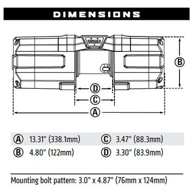 Winch Axon 45RC Powersport (Cuerda Sintética)