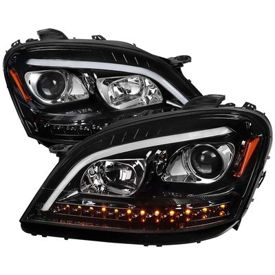 2006-2008 Mercedes W164 ML Class LED Bar Headlights Signal Lights Jet Black