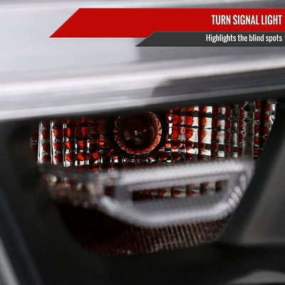 2019-2024 Dodge RAM 1500 Factory Headlights Amber Reflectors Matt Black