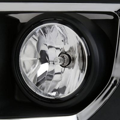 2015-2018 GMC Sierra 2500HD/3500HD PS24W Fog Lights Kit Chrome/Clear Lens