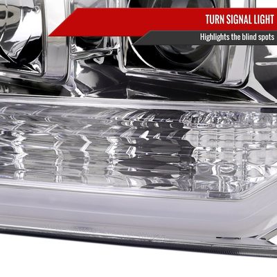 1999-2004 Ford F-250/350/450/550 /2000-2004 Excursion LED Bar Headlights Chrome