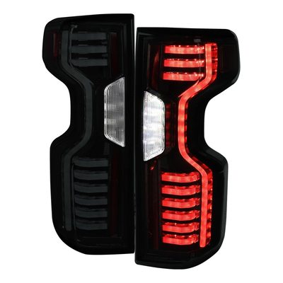 2019-2023 Chevy Silverado 1500/2500HD/3500HD LED Tail Lights Matt Black/Smoke