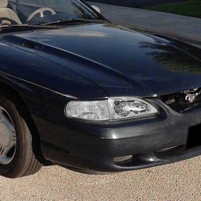 1994-1998 Ford Mustang Factory Style Headlights Chrome Housing/Clear Lens