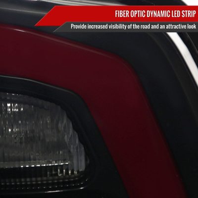 2013-2018 RAM 1500/2500/3500 Signal LED Tail Lights Matt Black/Smoke