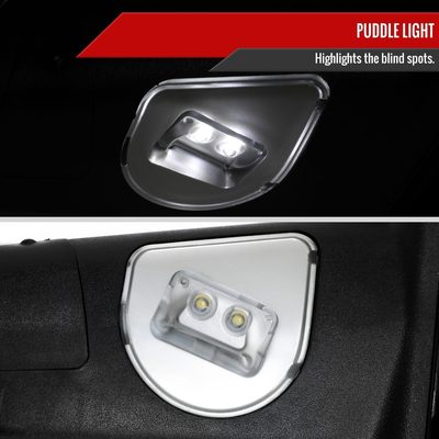 2019-2022 Ram 2500 3500 Black Manual Fold & Heated Side Mirror Passenger