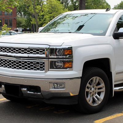 2014-2015 Chevy Silverado 1500 Projector Headlights Glossy Black/Clear Lens