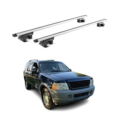 2002-2005 Ford Explorer Roof Rack Cross Bars Silver Carrier 2 Pcs