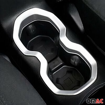 2015-2024 Jeep Renegade Cup Holder Frame Inner Molding Trim Silver Chrome