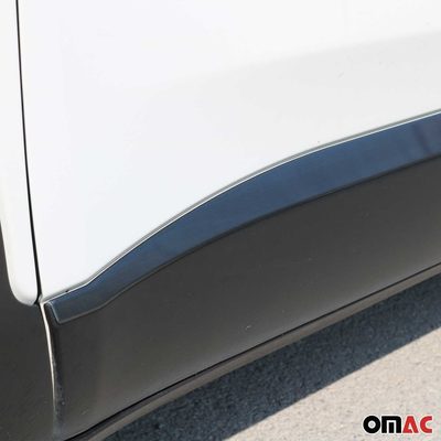 2019-2024 Jeep Renegade Side Door Molding Trim Brushed Steel Dark 4x