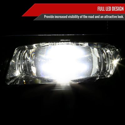 1999-2002 Chevy Silverado 1500/2500/3500 LED Fog Lights kit Glossy Black