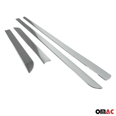 2011-2024 Mitsubishi Outlander Sport Side Door Molding Trim Skirt Garnish Stainless Steel Gloss 4Pcs