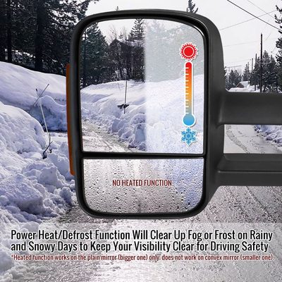2007-2014 Chevy Silverado/Suburban/Tahoe Heated Towing Mirrors Smoke &Signal