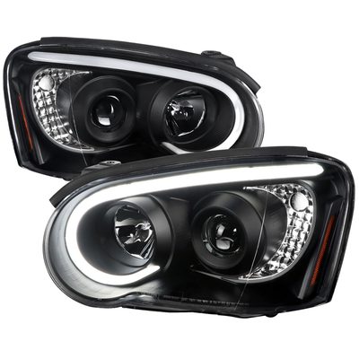 2004-2005 Subaru Impreza WRX/STI Outback Projector Headlights LED Bar Black