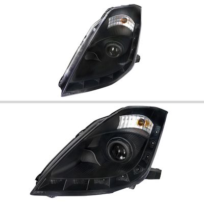2006-2009 Nissan 350Z SMD LED Light Projector Headlights Matt Black/Clear