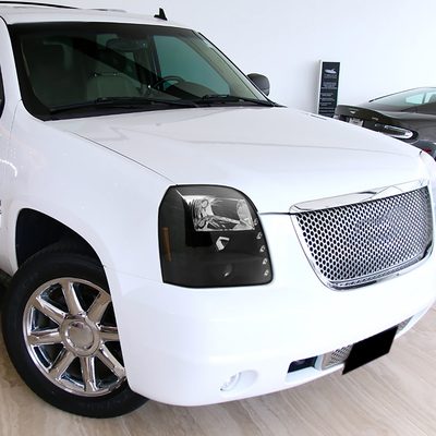 2007-2014 GMC Yukon/Yukon XL 1500/2500 Projector Headlights Matte Black/Clear