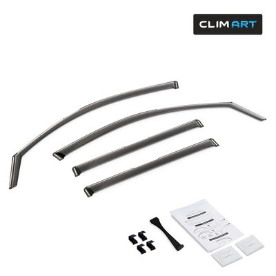 Clim Art Wind Deflectors for Honda Pilot 2023-2026 In-channel Dark Smoke 4Pcs
