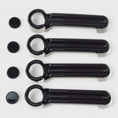 2007-2018 Jeep Wrangler Door Handle Cover Gloss Black 8Pcs ABS Plastic