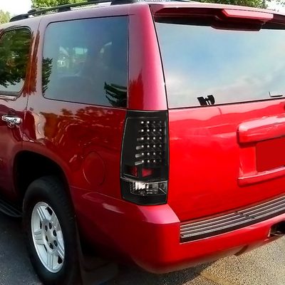 2007-2014 Chevy Tahoe/Suburban LED Tail Lights Matte Black/Clear Lens